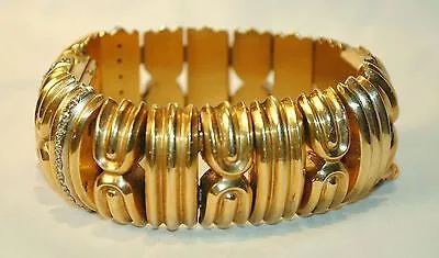 1960s Vintage Diamond Bracelet with Covered Mignon Watch in 14K Yellow Gold - $50K VALUE