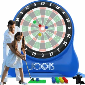 6.4ft Giant Inflatable Golf Dart Board with Air Pump & 20  Games - Includes Game Manuals, Perfect Inflatable Games for Family Party, Giant Outdoor Yard Games, Backyard Golf Games, Carnival Games