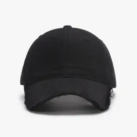 Ashley Distressed Baseball Cap in Pink,Green,Ivory,Black and Grey