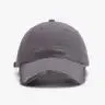 Ashley Distressed Baseball Cap in Pink,Green,Ivory,Black and Grey