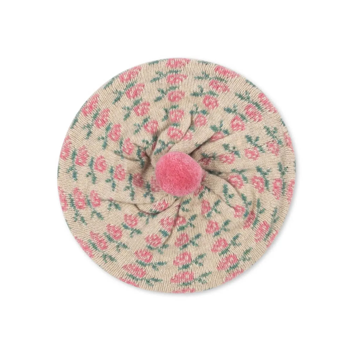 Belou Knit Beret in Rose by Konges Slojd