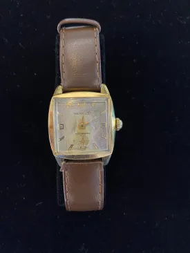 BENRUS VINTAGE ART DECO INSPIRED MEN’S WATCH! CIRCA 1940S/50S!  –$4K APR w/CoA!|
