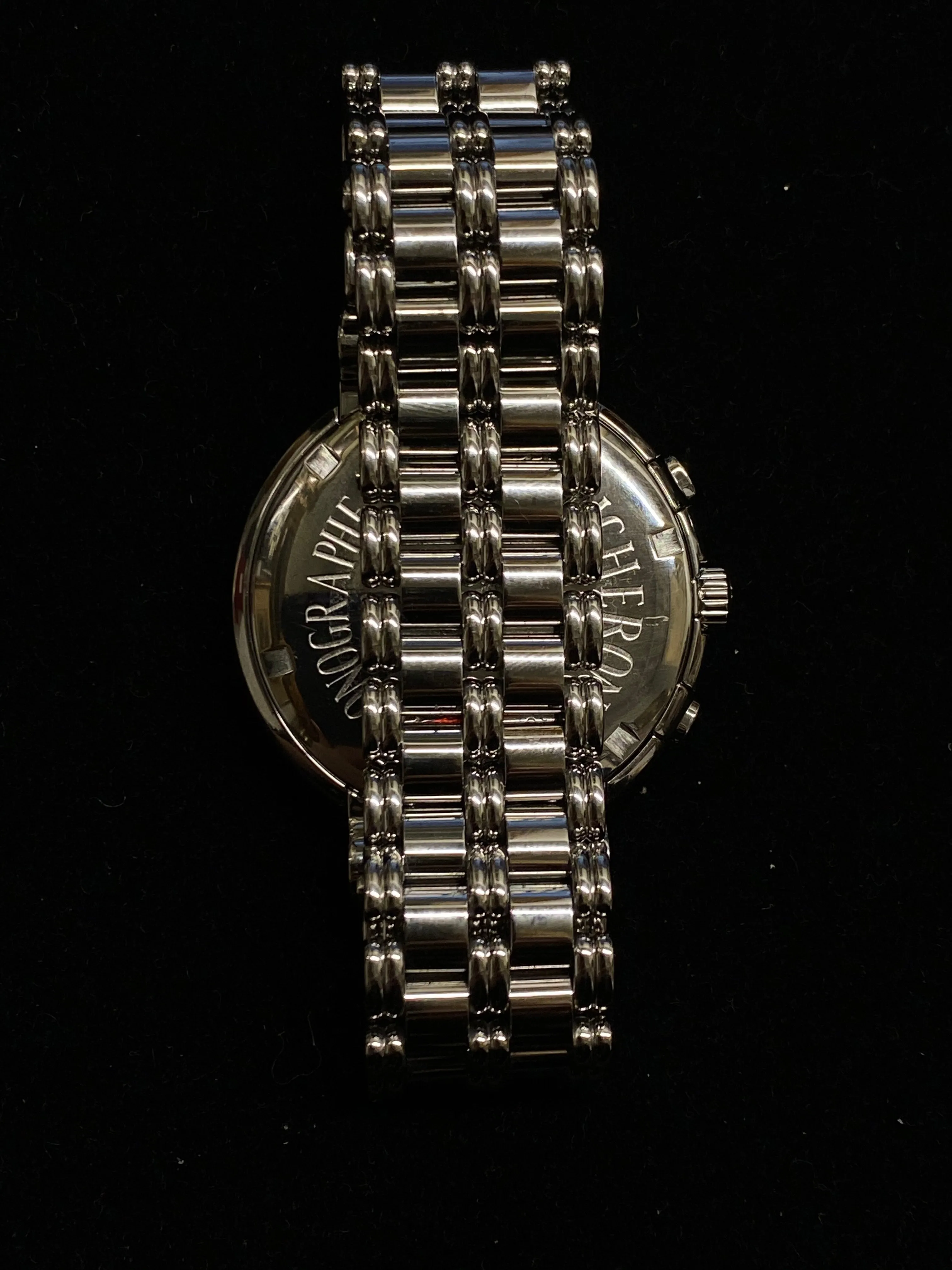 BOUCHERON Rare Chronographe Stainless Steel Automatic Watch w/ Platinum Dial - $13K Appraisal Value! ✓