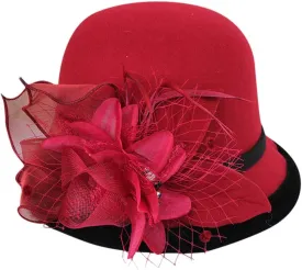 Bowler Hat, Retro Unisex Wide Brim Round Cap, Fedora Bowler Hat Valentines Day