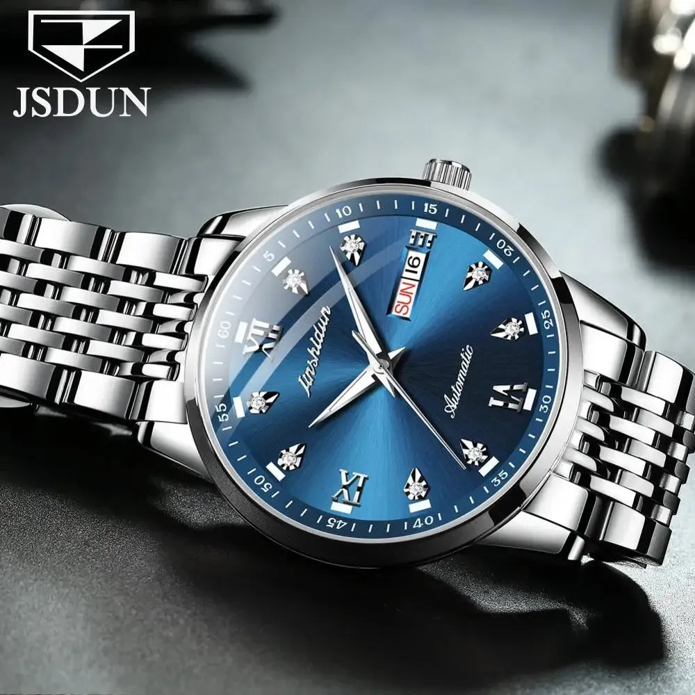 Brand Men Automatic Mechanical WATCH Luxury JSDUN 8904