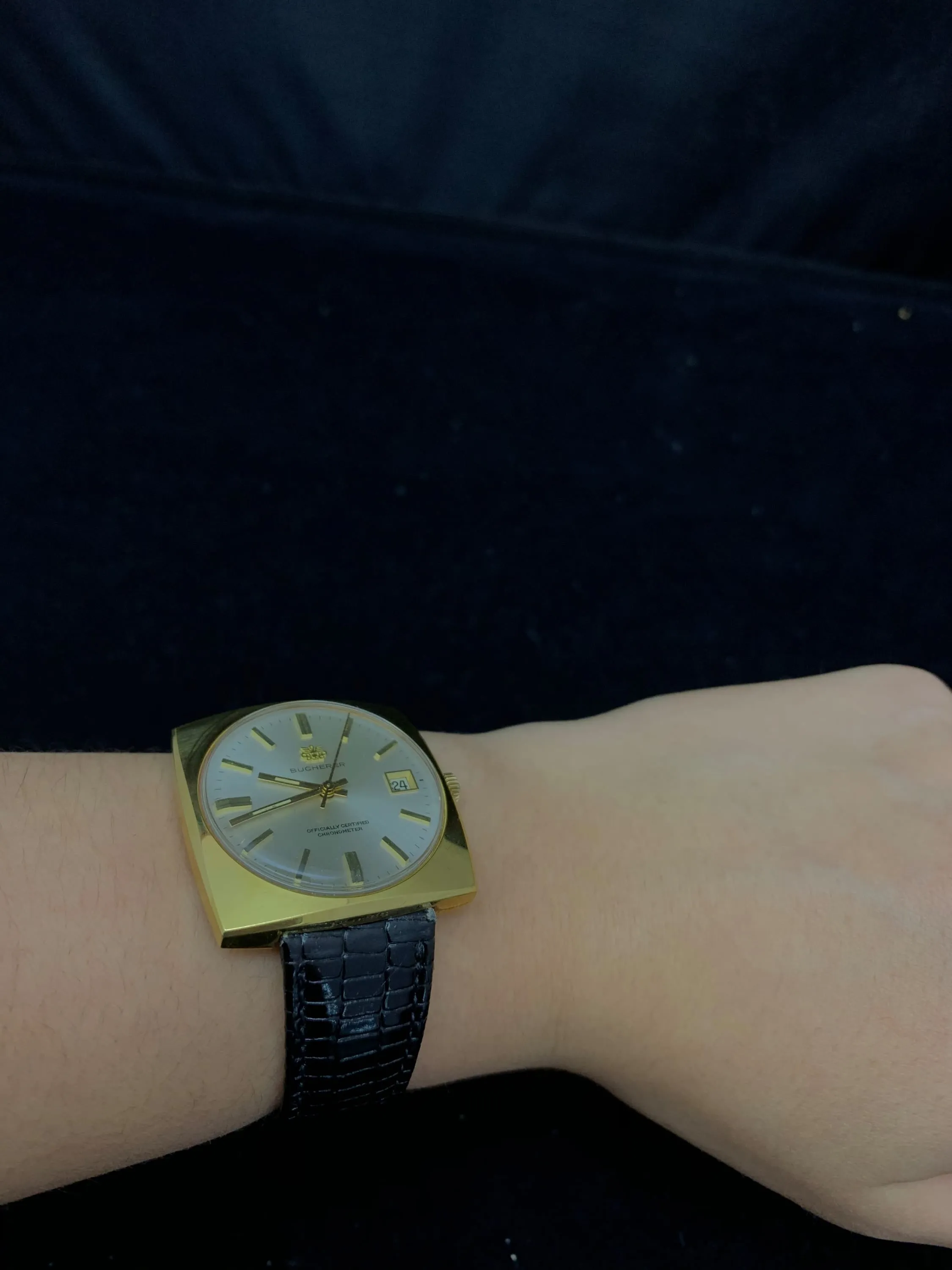 BUCHERER Officially Certified 18K Yellow Gold Chronometer w/ Date Feature - $7K APR Value w/ CoA! ✓