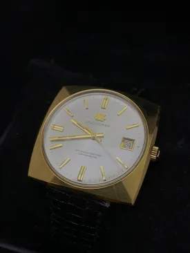 BUCHERER Officially Certified 18K Yellow Gold Chronometer w/ Date Feature - $7K APR Value w/ CoA! ✓