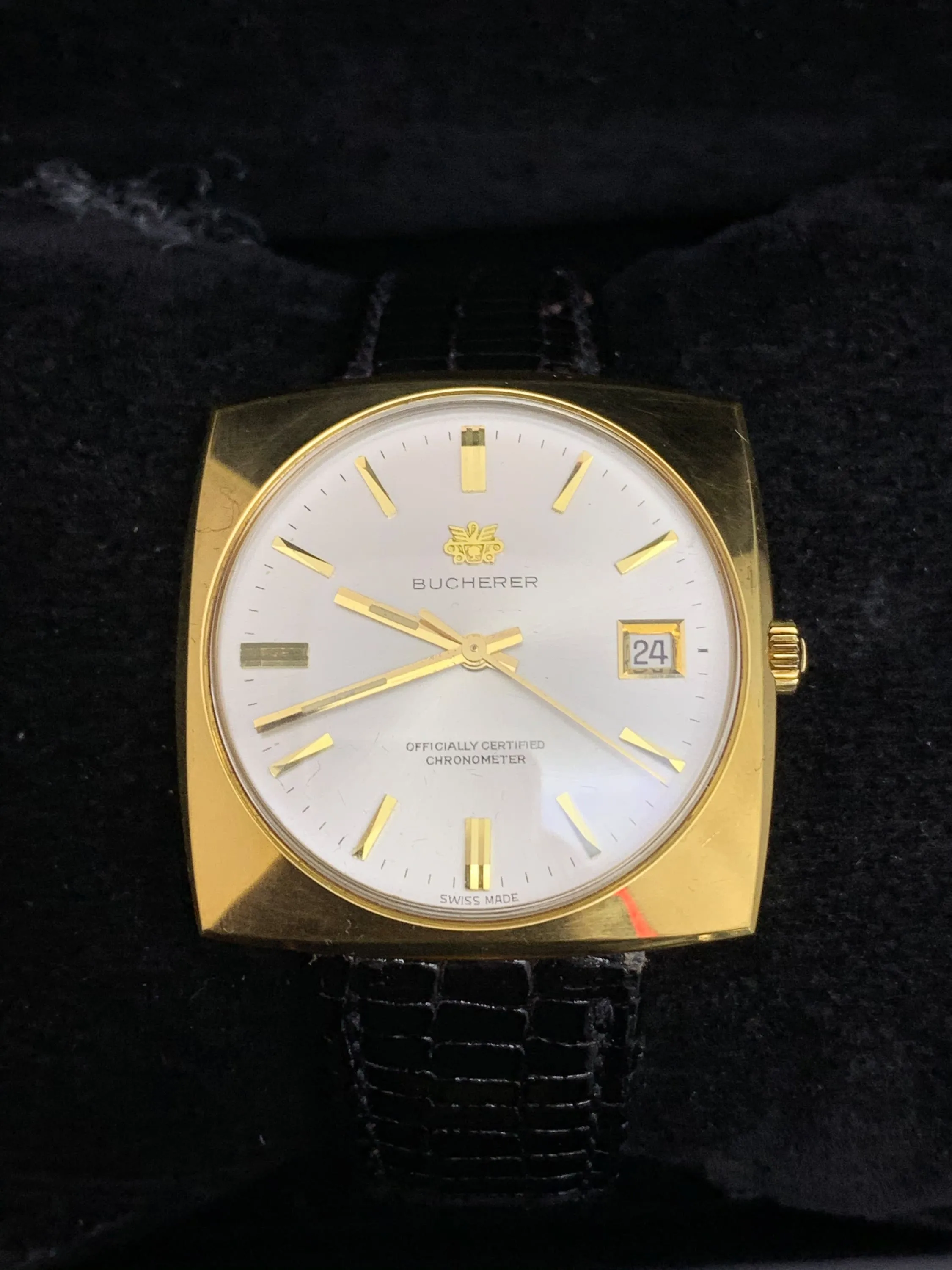 BUCHERER Officially Certified 18K Yellow Gold Chronometer w/ Date Feature - $7K APR Value w/ CoA! ✓