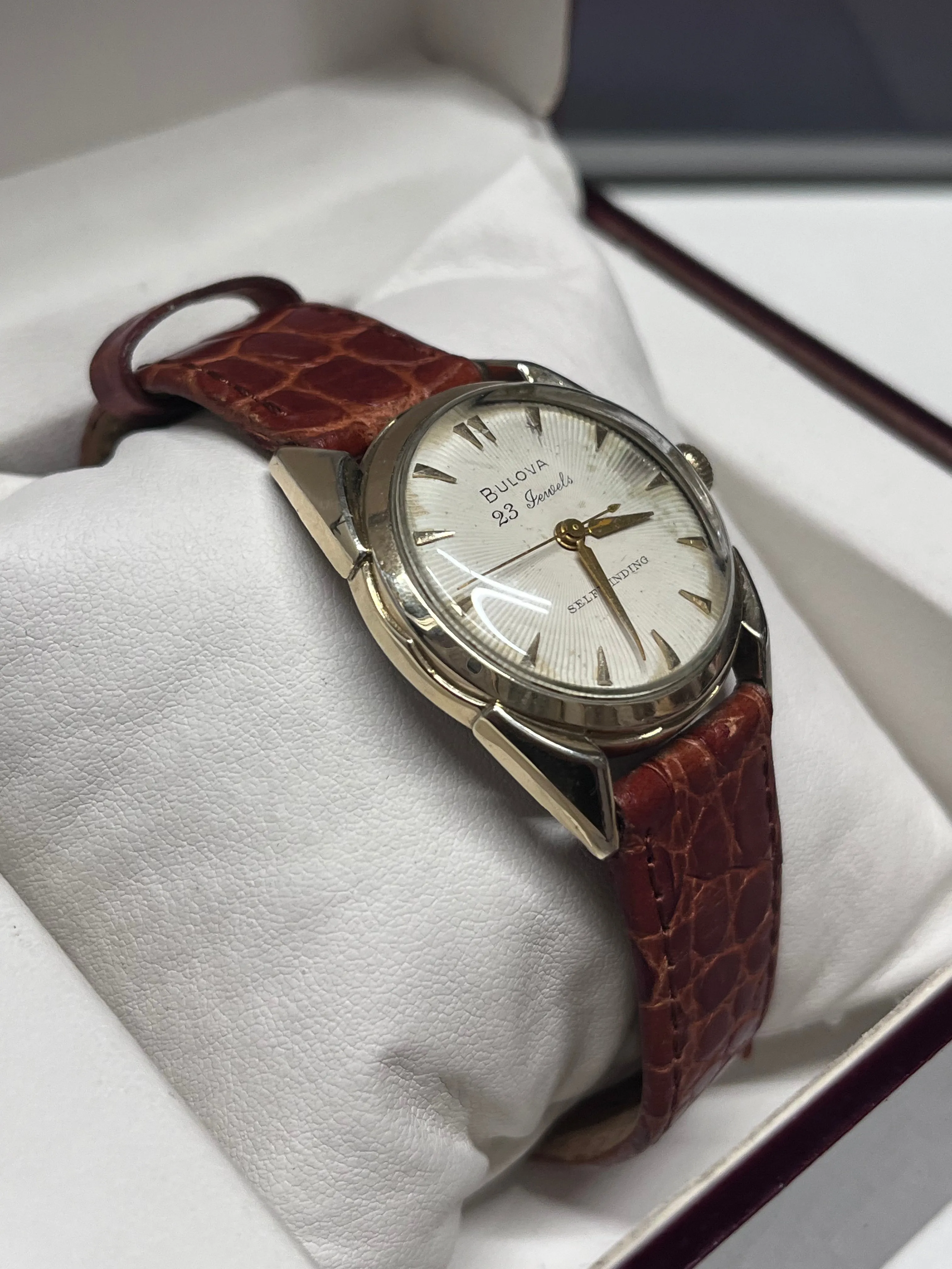 BULOVA Vintage 1950's SS Men's Wristwatch One Of A Kind Design - $7K APR w/ COA!