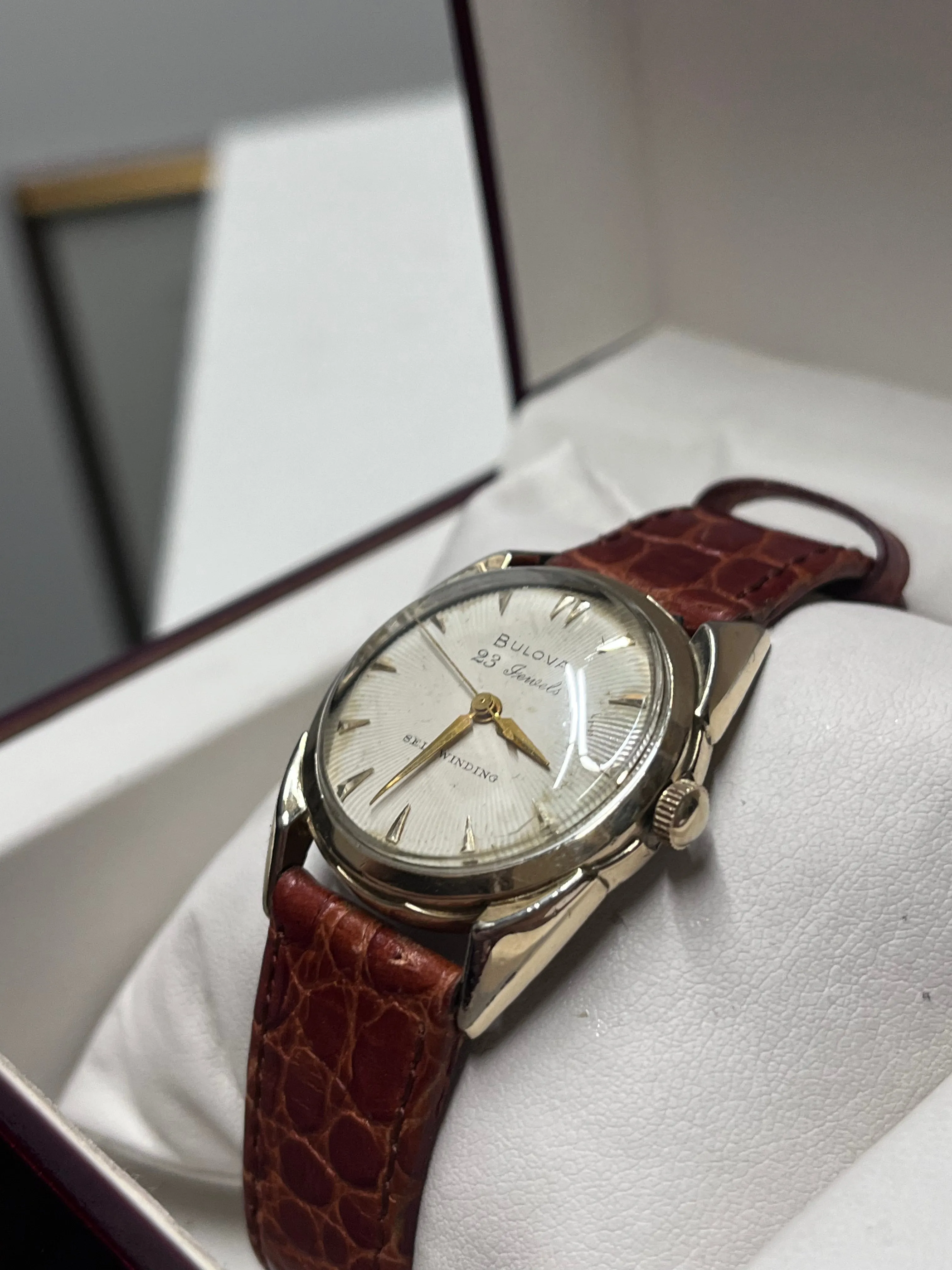 BULOVA Vintage 1950's SS Men's Wristwatch One Of A Kind Design - $7K APR w/ COA!