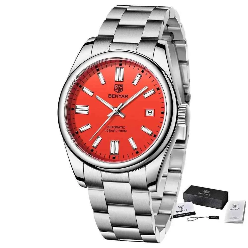 BY-5185 Men's Simple Watch - Luxury Automatic Mechanical Wristwatches
