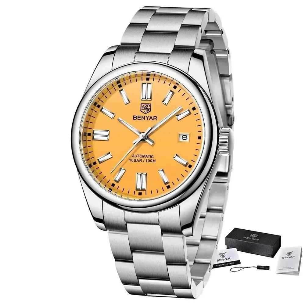 BY-5185 Men's Simple Watch - Luxury Automatic Mechanical Wristwatches