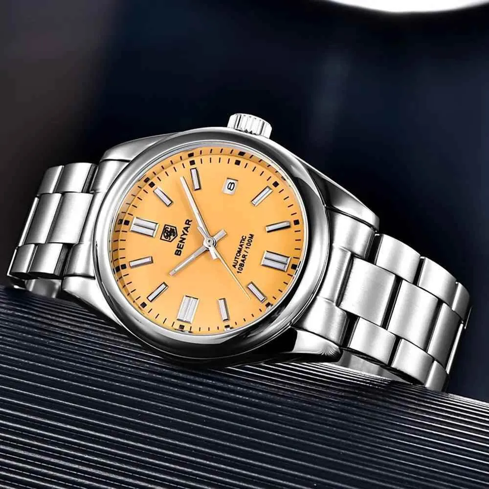 BY-5185 Men's Simple Watch - Luxury Automatic Mechanical Wristwatches