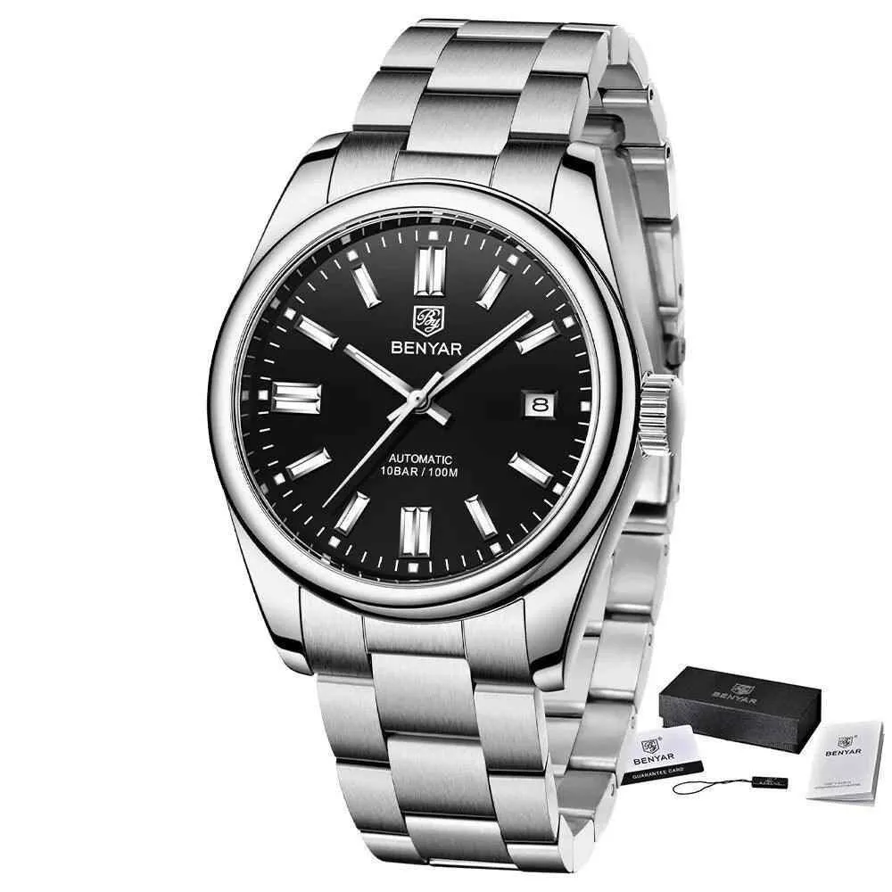 BY-5185 Men's Simple Watch - Luxury Automatic Mechanical Wristwatches