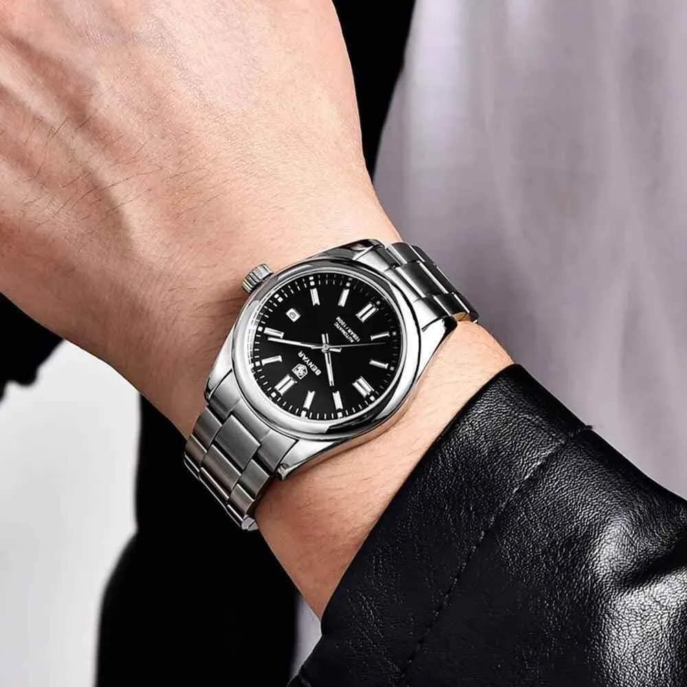 BY-5185 Men's Simple Watch - Luxury Automatic Mechanical Wristwatches