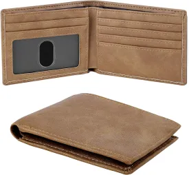 Chelmon Slim Wallet for Men ID Window with RFID Blocking Front Pocket Minimalist Bifold Bussiness Card Holder Gift for Men