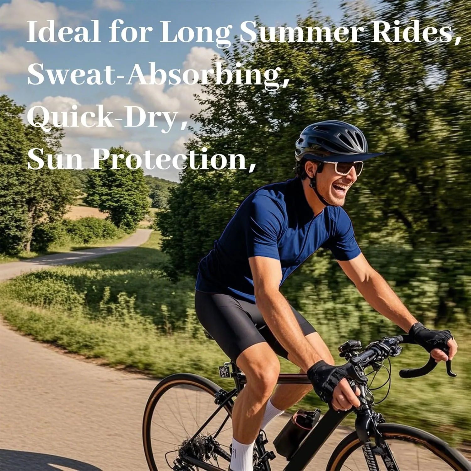 Cycling Cap for Men Women Bike Hat Under Helmet Liner Skull Cap for Summer Outdoor Sports Running Sun Protection Black