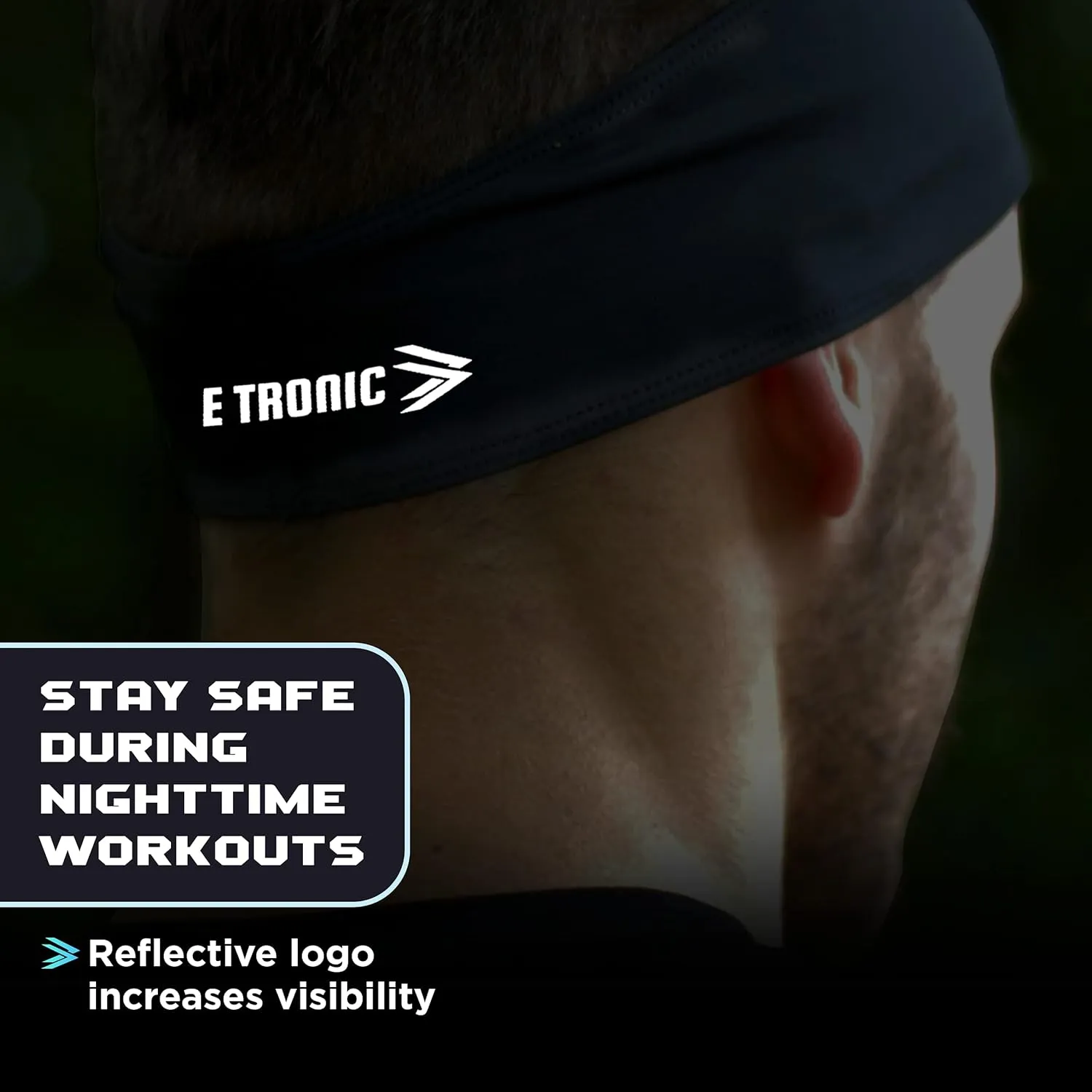 E Tronic Edge Running Headbands for Men, Women, Boys and Girls, Sports Sweatbands for Basketball, Yoga, Exercise, Workout, Quick Drying and Non-Slip Workout Stretchy Hairband