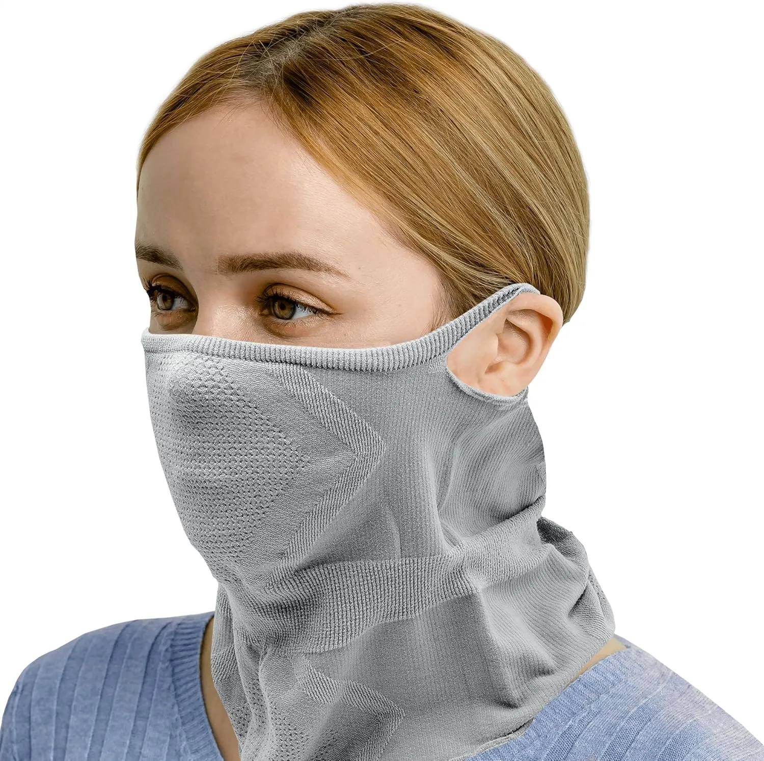 Face Neck Gaiter Balaclava Mask Running Wrap for Men Women | Seamless Seasonless UV Sun Protection |
