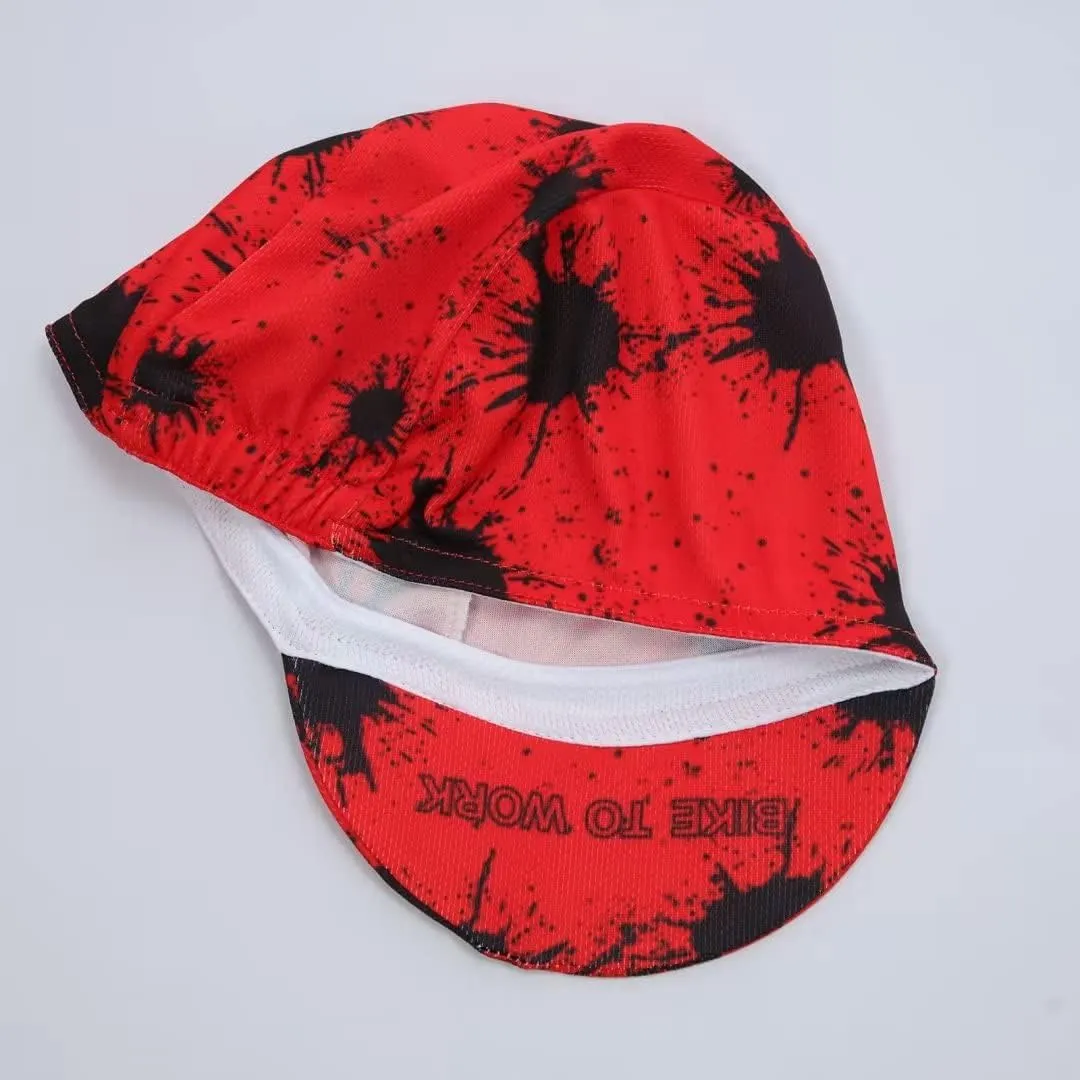 Funny Cycling Cap - Polyester Skull Cycling Hat-Under Helmet -Cartoon Cycling Helmet Liner Breathable&Sweat Uptake