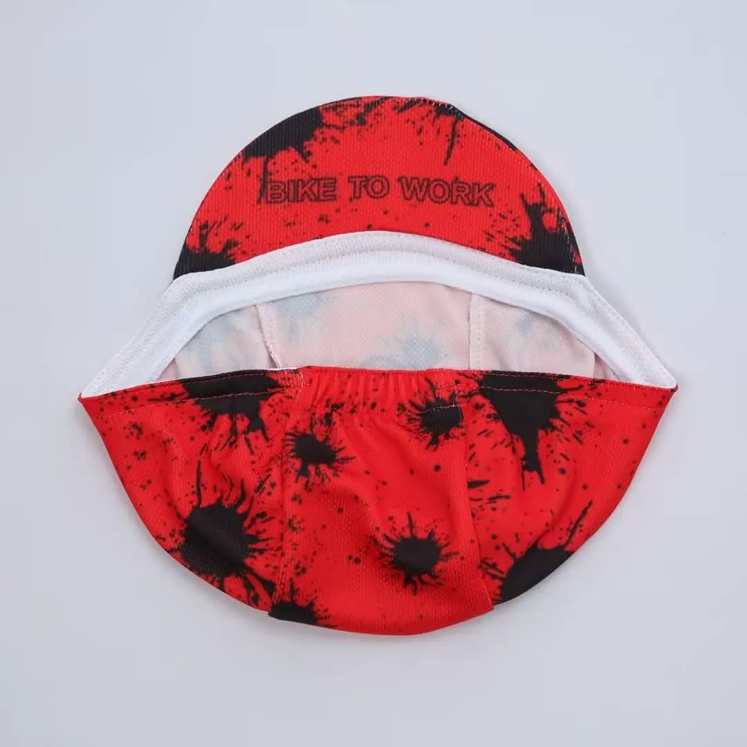 Funny Cycling Cap - Polyester Skull Cycling Hat-Under Helmet -Cartoon Cycling Helmet Liner Breathable&Sweat Uptake