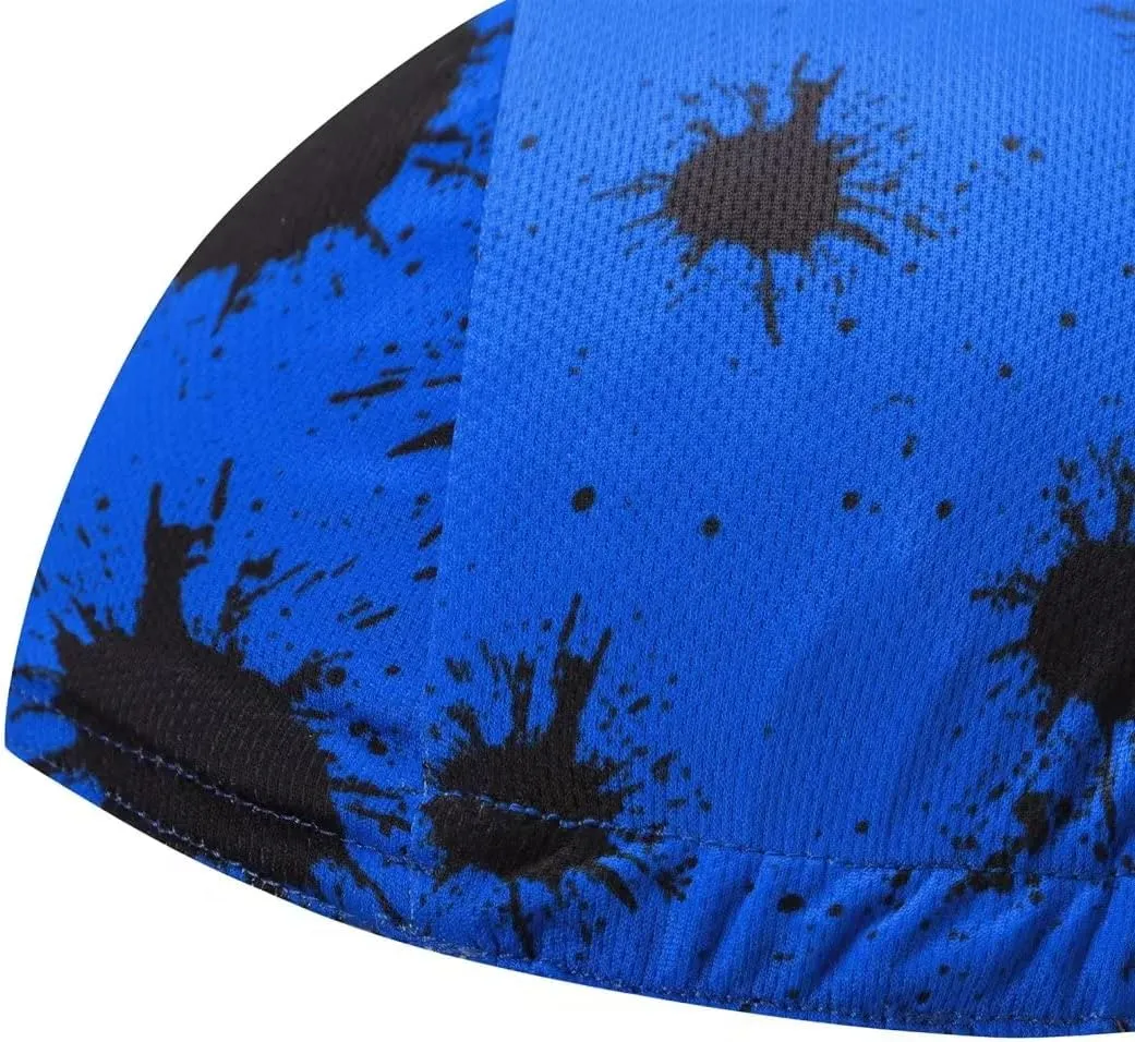 Funny Cycling Cap - Polyester Skull Cycling Hat-Under Helmet -Cartoon Cycling Helmet Liner Breathable&Sweat Uptake