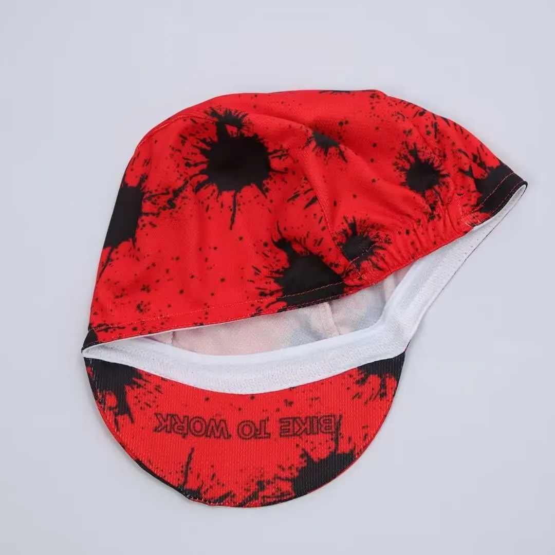 Funny Cycling Cap - Polyester Skull Cycling Hat-Under Helmet -Cartoon Cycling Helmet Liner Breathable&Sweat Uptake
