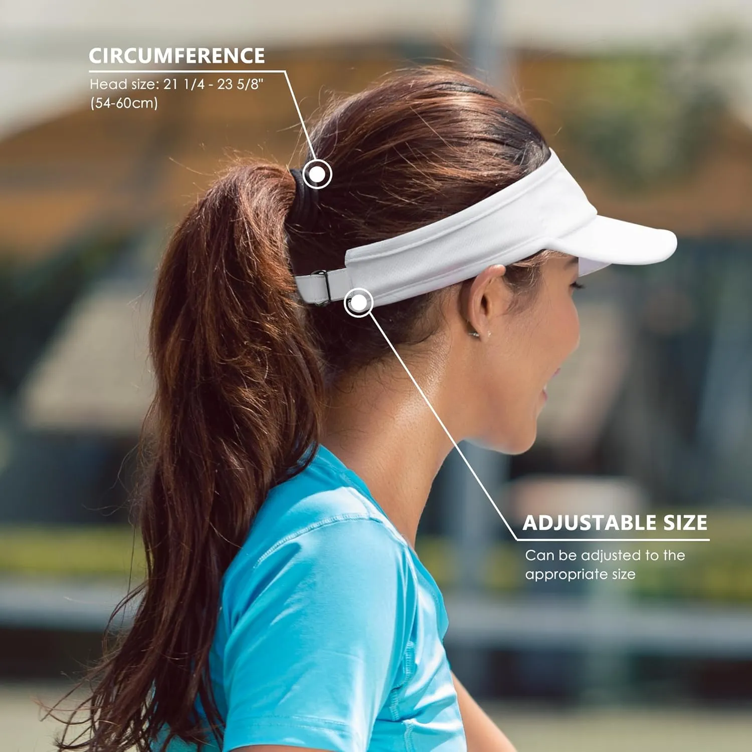 GADIEMKENSD Performance Visor - Stretchy Fabric, Lightweight, Breathable, Suitable for Sun Protection and Outdoor Exercise