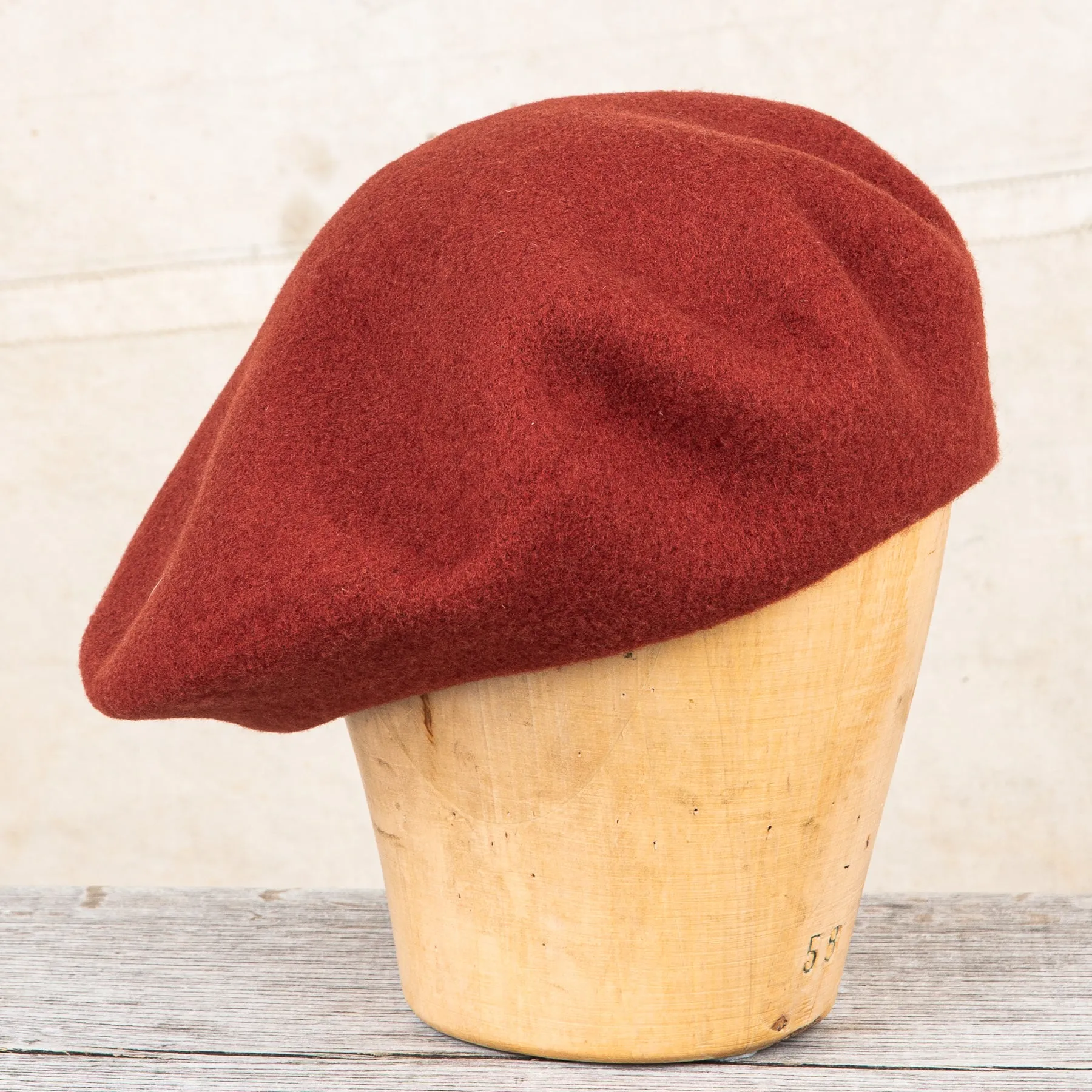 H. W. Dog & Co. D-00627 Terry Wool Beret Orange