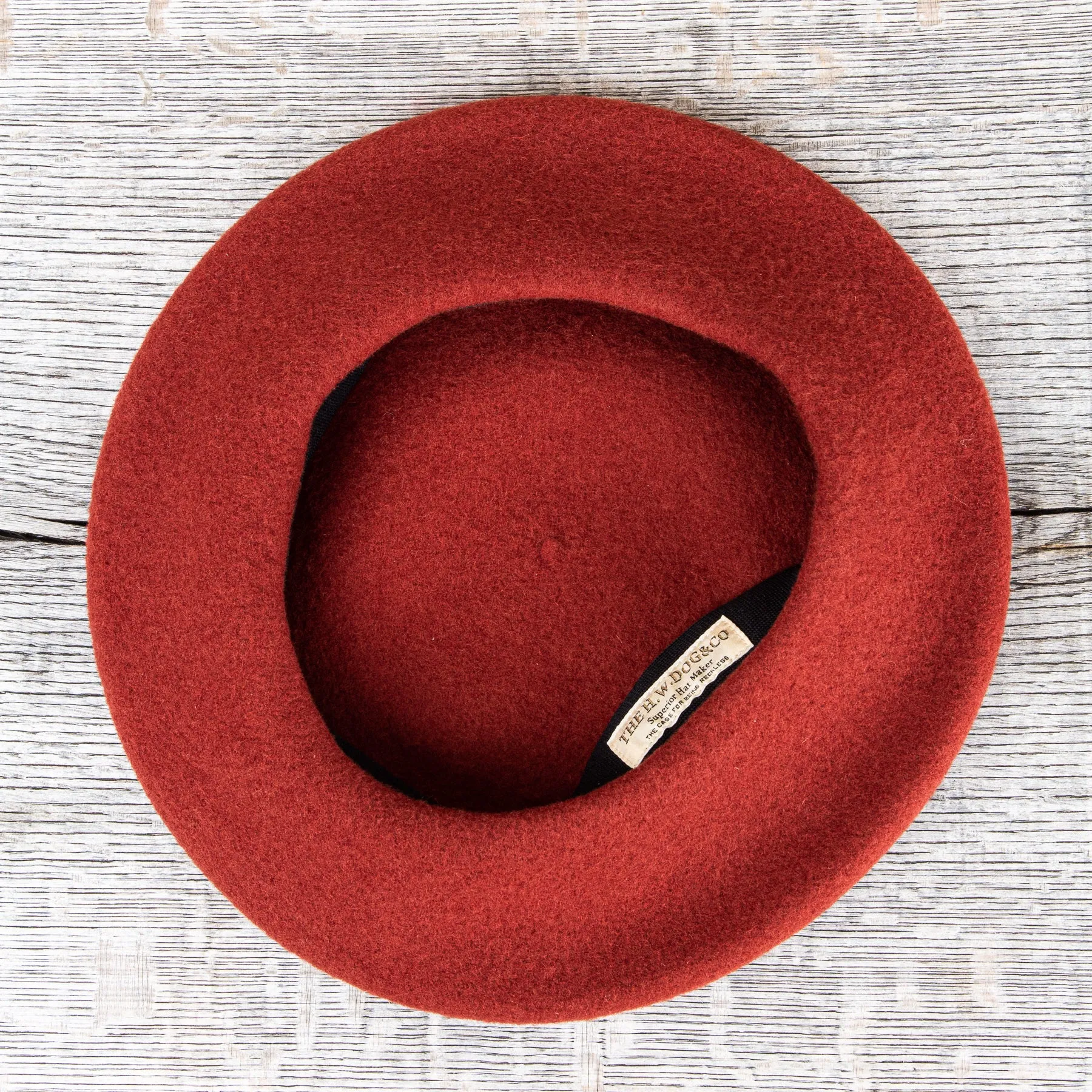 H. W. Dog & Co. D-00627 Terry Wool Beret Orange