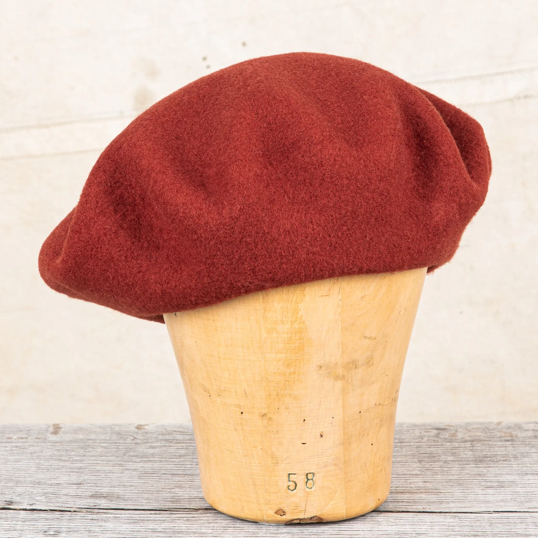 H. W. Dog & Co. D-00627 Terry Wool Beret Orange
