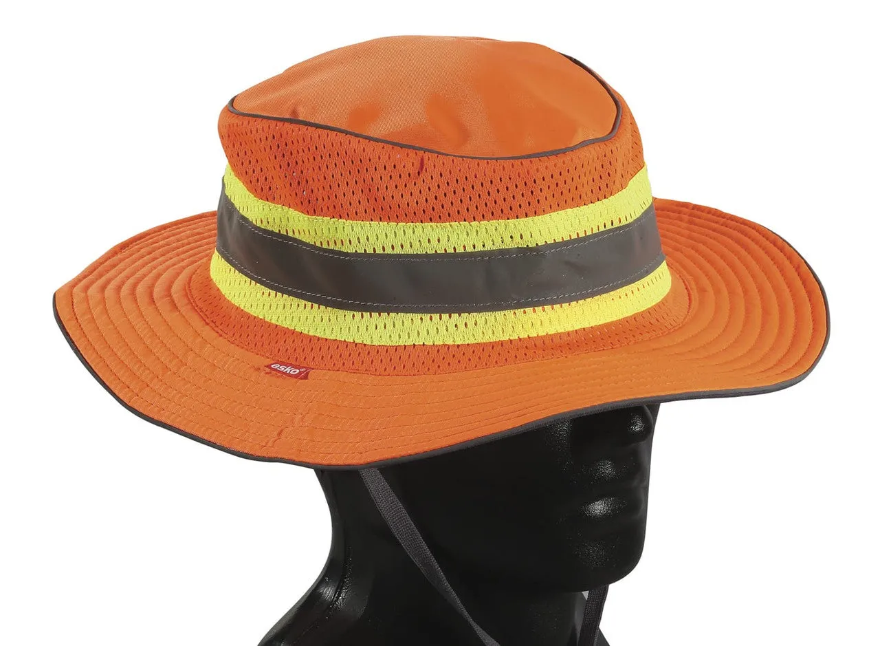 Hi Vis Full Brim Safari Hat - Be Seen And Be Shaded!