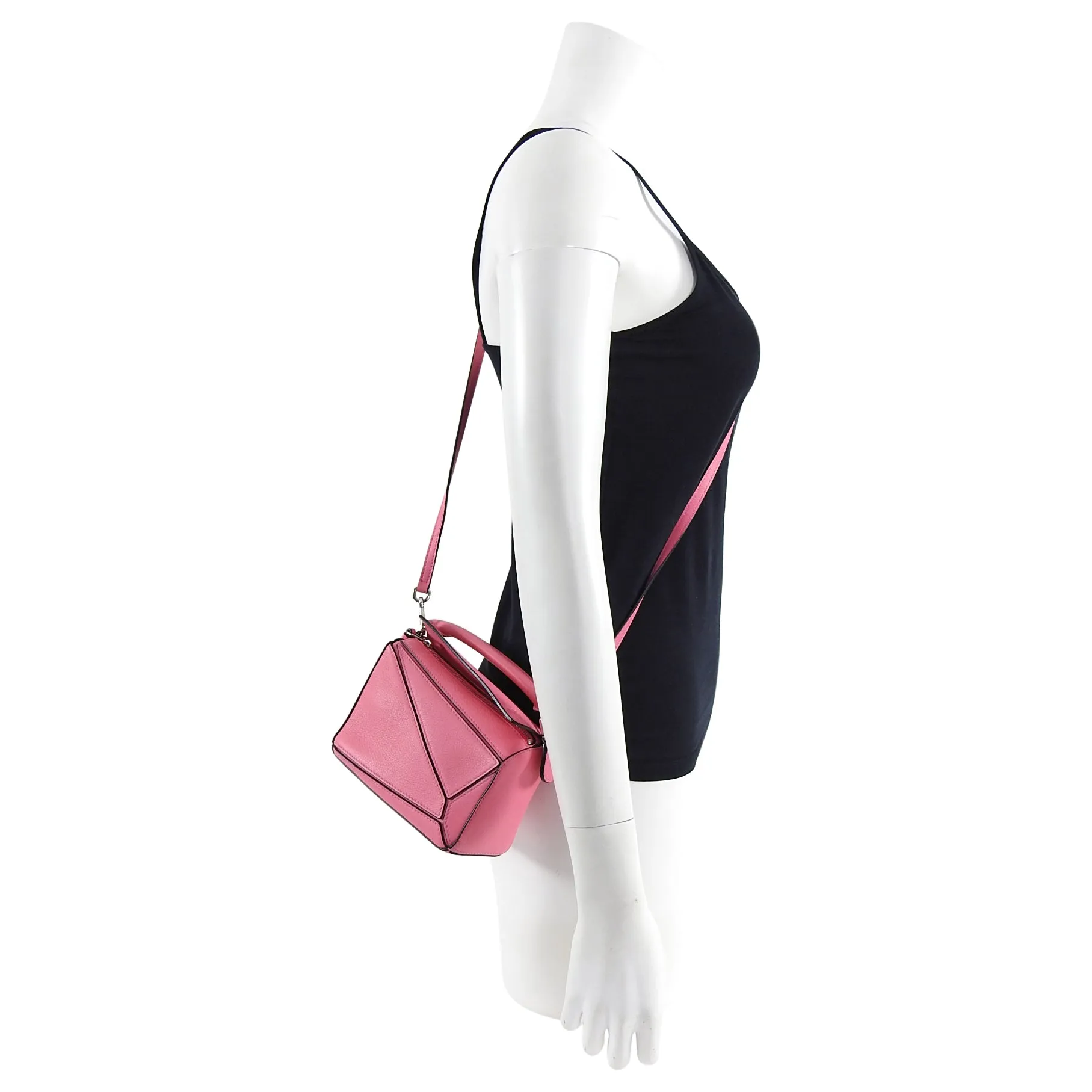 Loewe Hot Pink Mini Puzzle Crossbody Bag