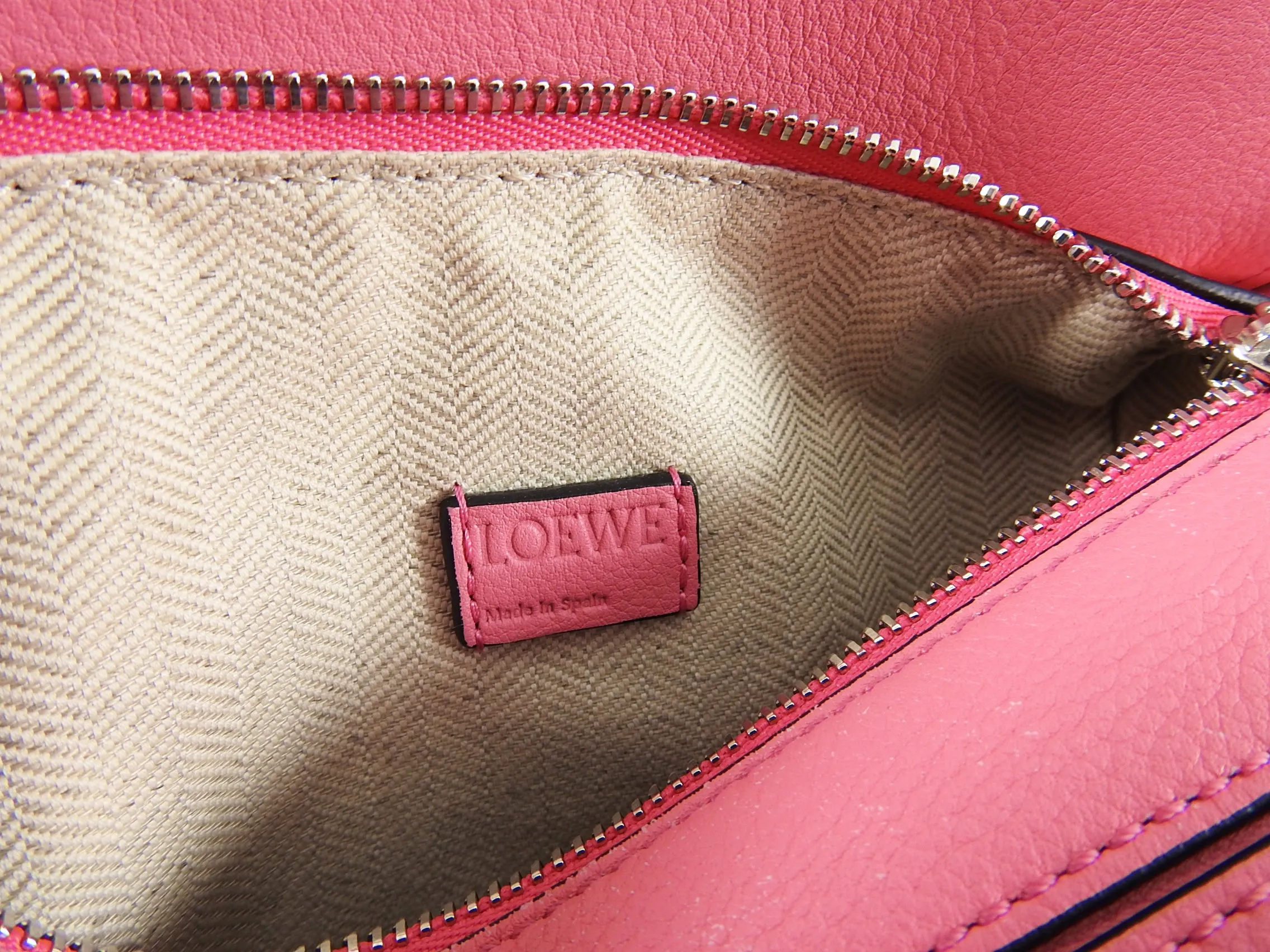 Loewe Hot Pink Mini Puzzle Crossbody Bag
