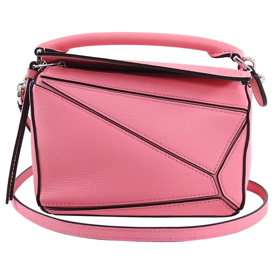 Loewe Hot Pink Mini Puzzle Crossbody Bag