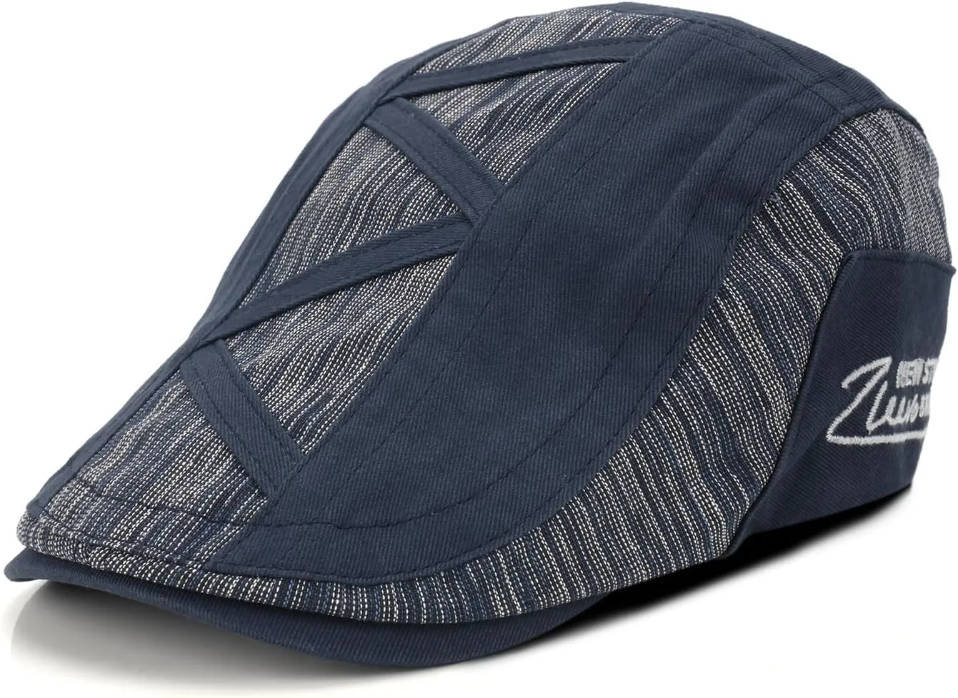 M MOACC Men's Newsboy Caps Cotton Buckle Adjustable Beret Hat Flat Driving Cap Cabbie Gatsby Hats