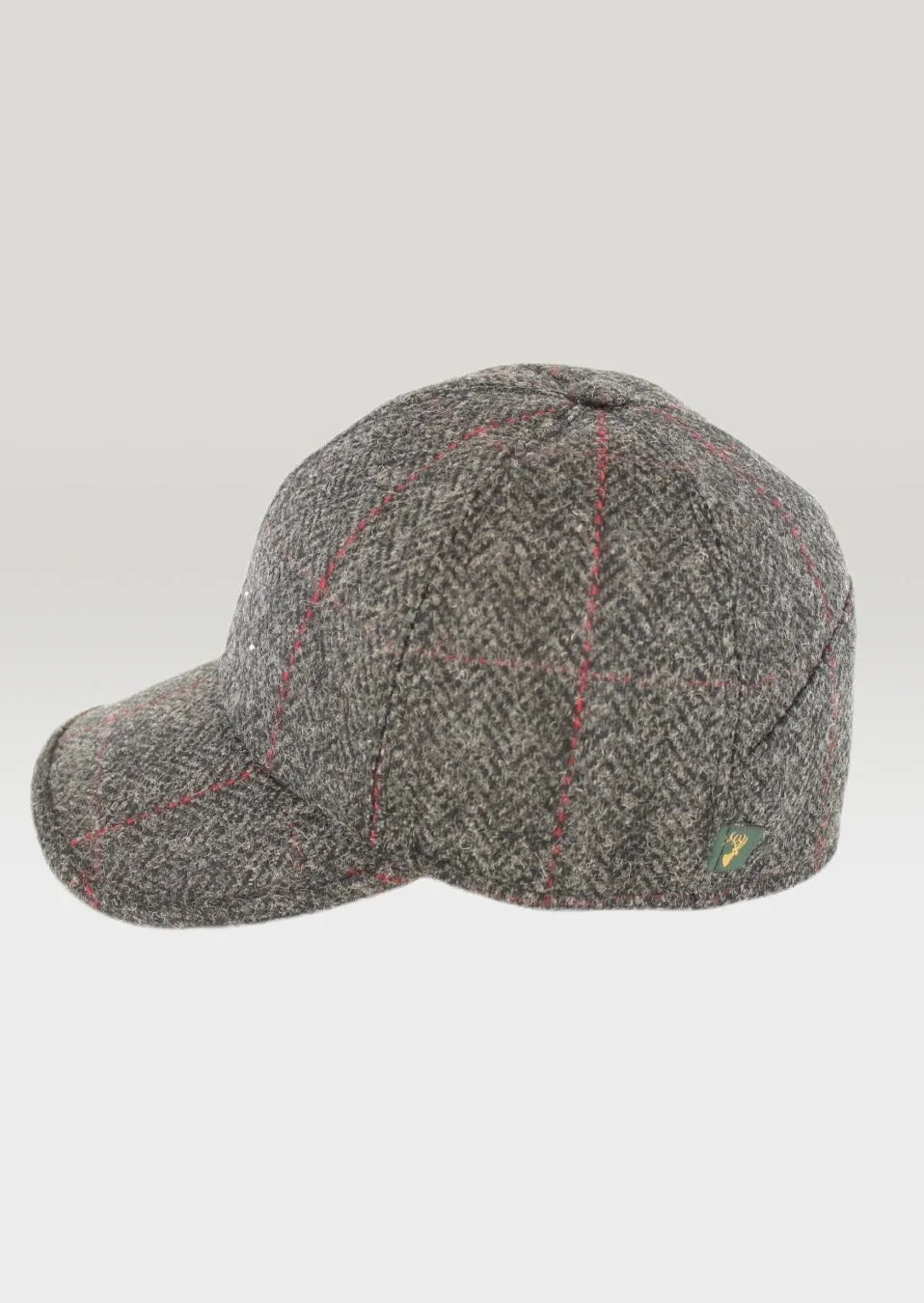 Mucros Tweed Baseball Cap | Charcoal