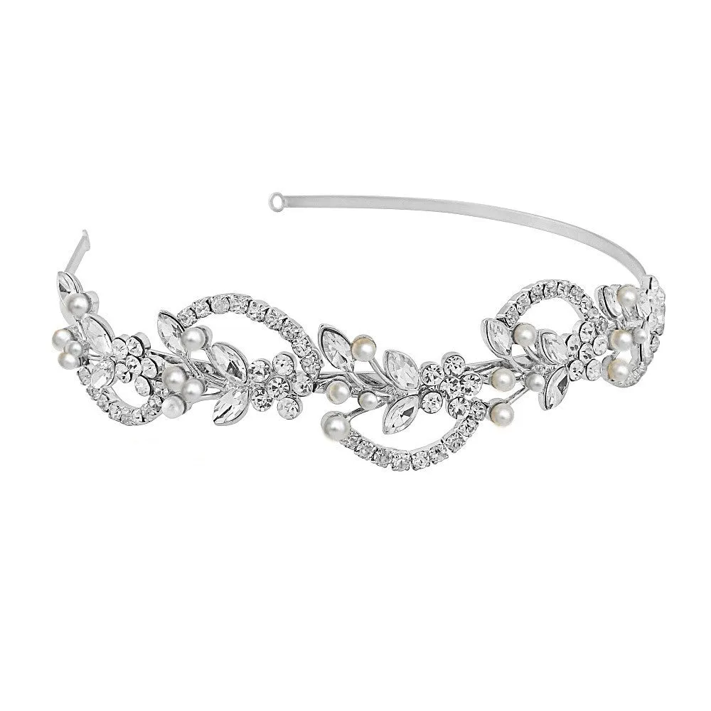 Nico Crystal and Pearl Headband