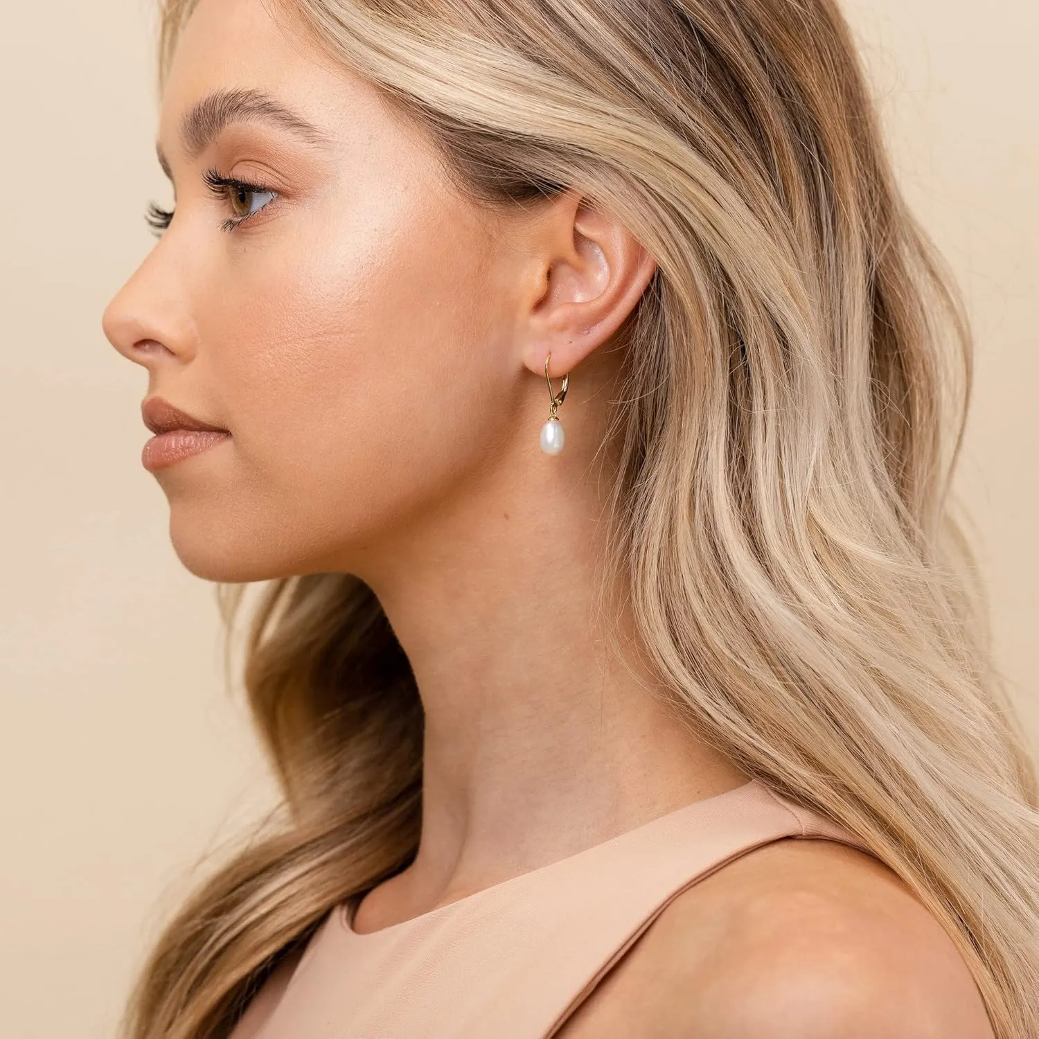 PAVOI Handpicked AAA  Quality Freshwater Cultured Pearl Earrings Leverback Dangle Stud Pearl Earrings