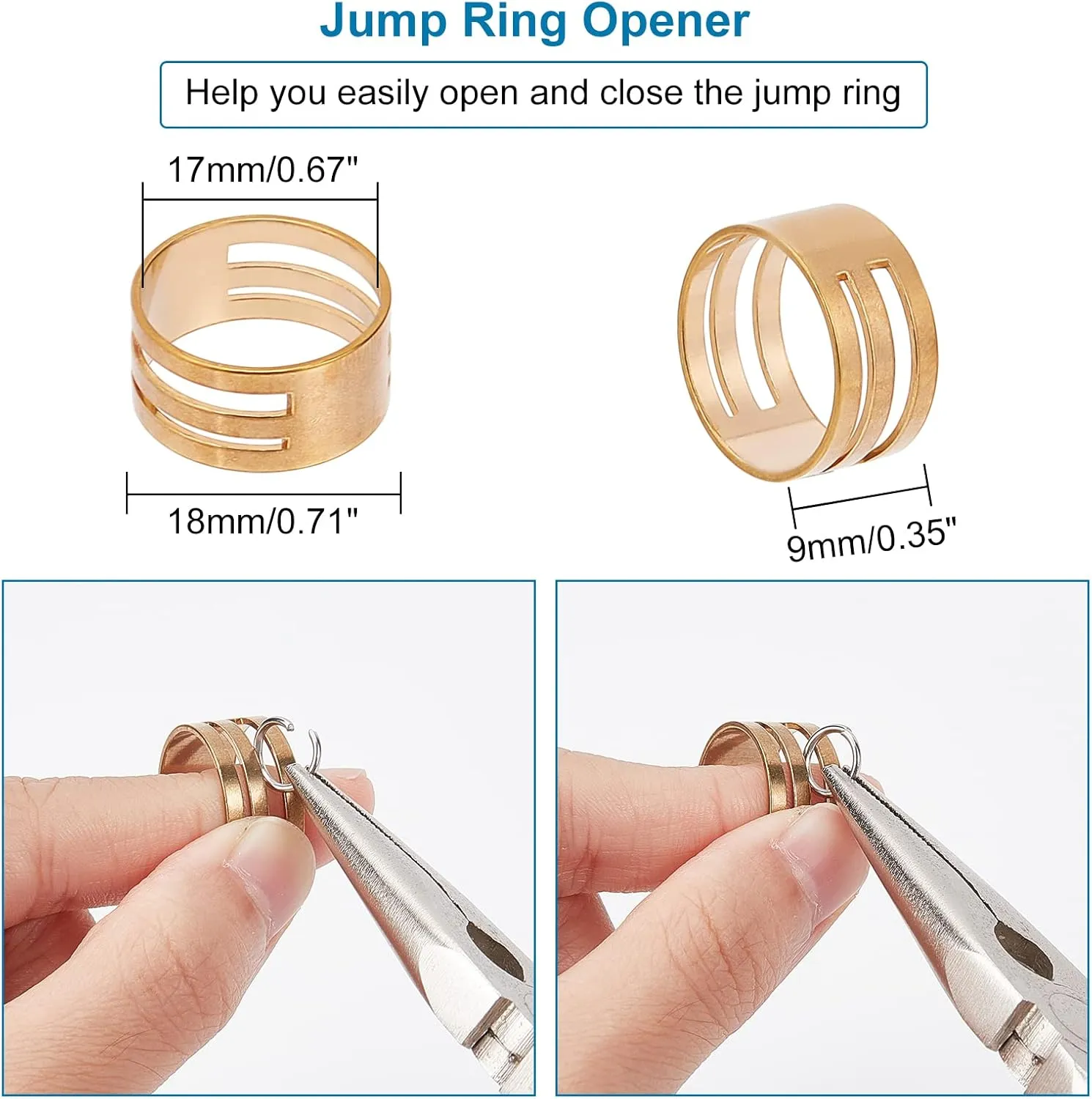 PH PandaHall 1000pcs 304 Stainless Steel Jump Rings, 18-Gauge Open Jump Ring 4/5/6/8/9/10mm Connector Rings O Ring Chainmail Rings for Earring Bracelet Necklace Jewelry Keychain DIY Craft Making