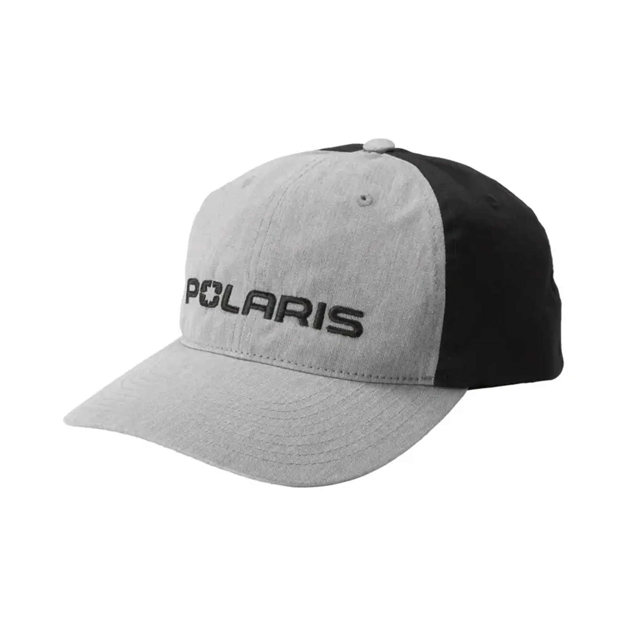 Polaris 2833505 Ellipse Patch Trucker Hat Breathable Mesh Backing Light Gray One Size