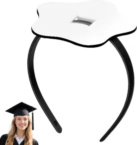 SARATA Graduation Cap Headband, Firm Anti-fall HairBand for Graduation Hat, Hat Accessories for Graduates, Students, Women