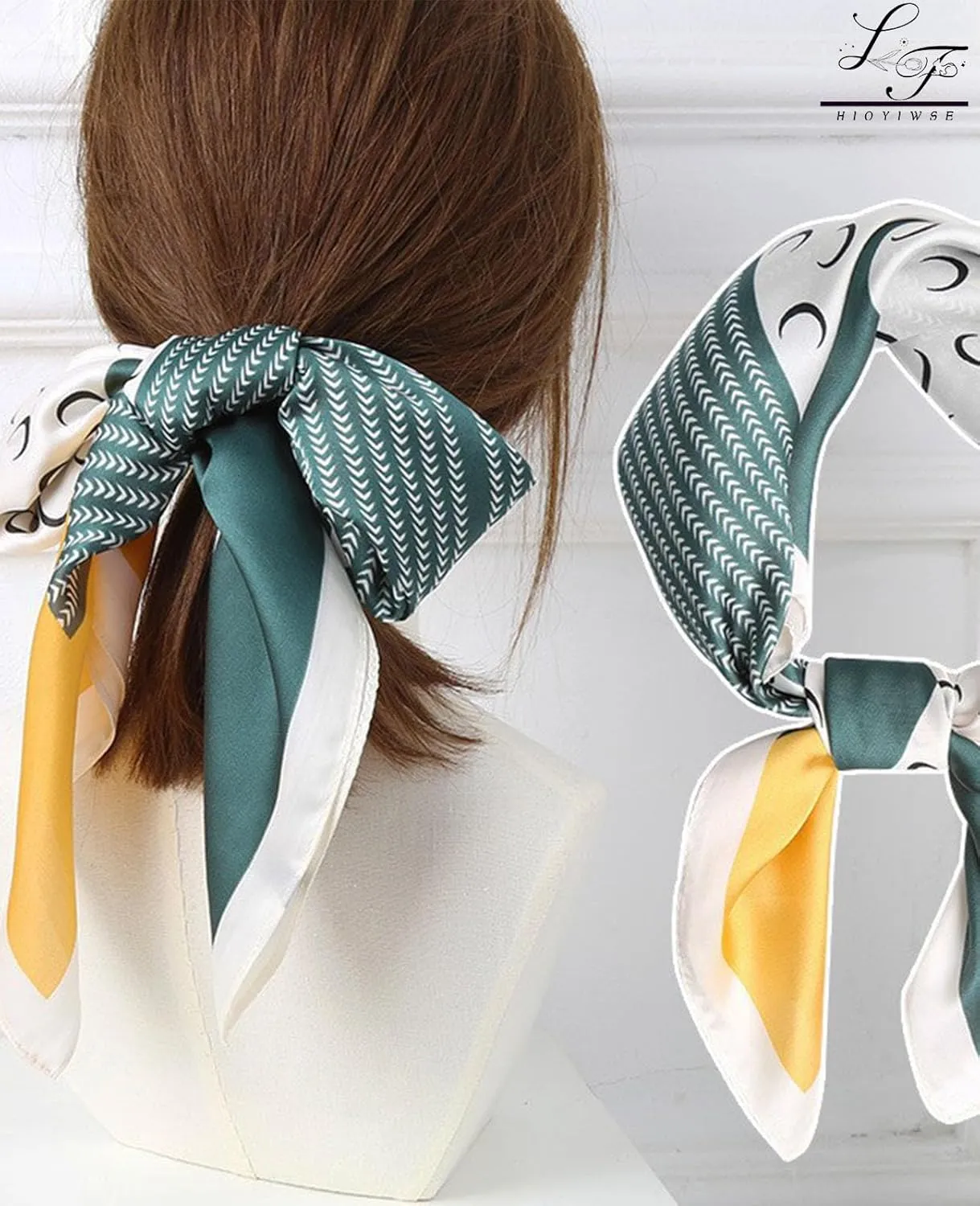 Satin Bandanas Head Scarf For Women Hair Scarves Accessories Lightweight Fashion Wrap Neck Silk Sleeping Headscarf