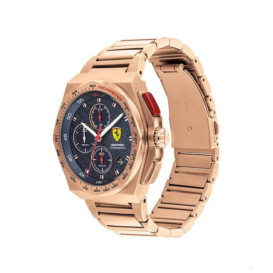 Scuderia Ferrari Watch Aspire, Rose Gold Plated Steel, 44Mm