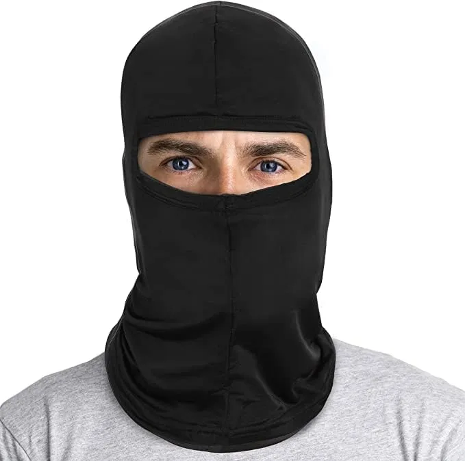 Silk Balaclava Face Mask Men - Breathable Under Helmet Wear Windproof Motorcycle Balaclava