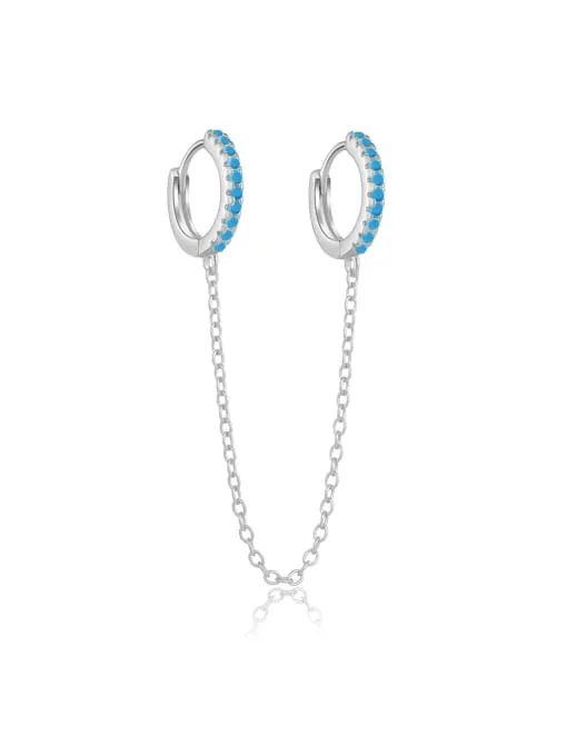 Single Double Hoop Earrings Cartilage Cubic Zirconia Simulated Diamonds Hypoallergenic Jewelry  KESLEY