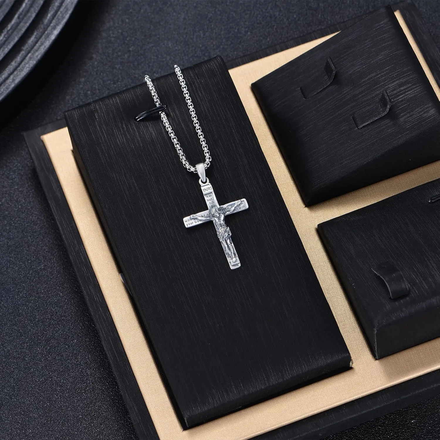 Sterling Silver St Michael/Crucifix/St Christopher/St Jude/Virgin Mary Necklace for Men Women Patron Saint Pendant Amulet Medal Religion Jewelry Gifts