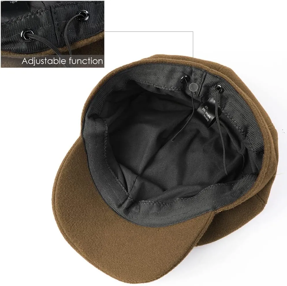 Sumolux Women Beret Newsboy Hat French Wool Cap Classic Autumn Spring Winter