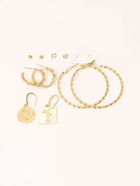 Textured Earrings Set
