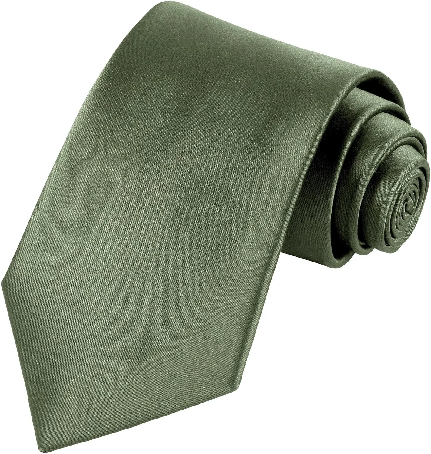 TIE G Solid Satin Woven dyed Color Formal Necktie and Pocket Square Sets in Gift Box